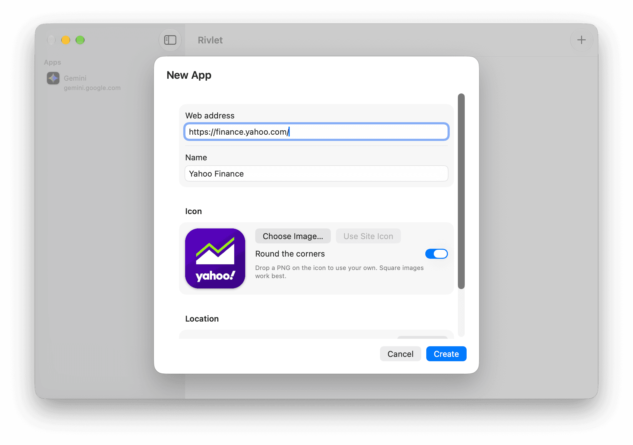 Rivlet: New app light mode